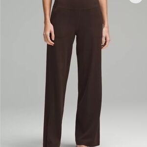 lululemon black wide leg size 4